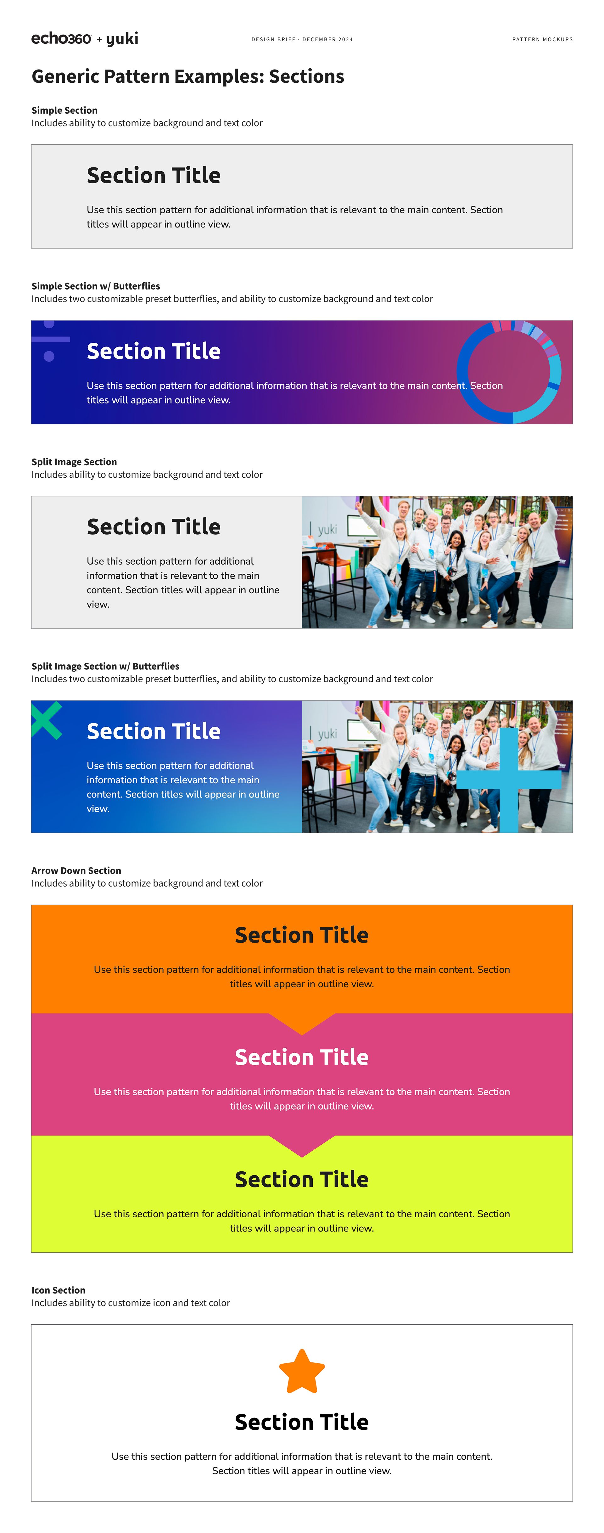 Yuki sections