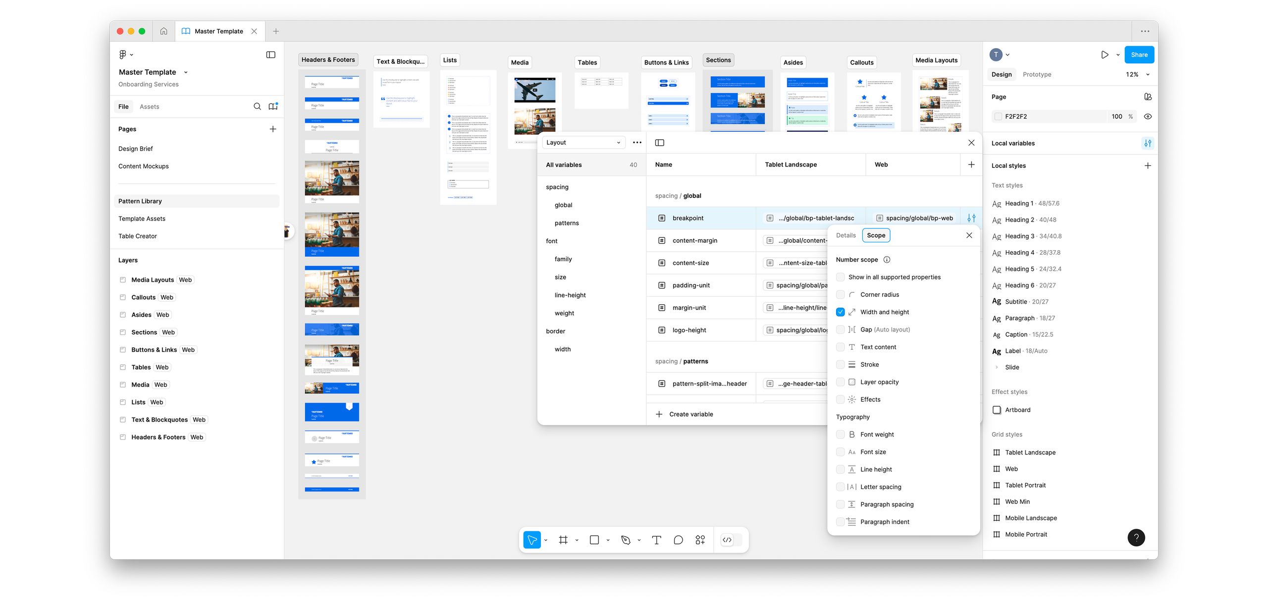 Scoped variables in Figma