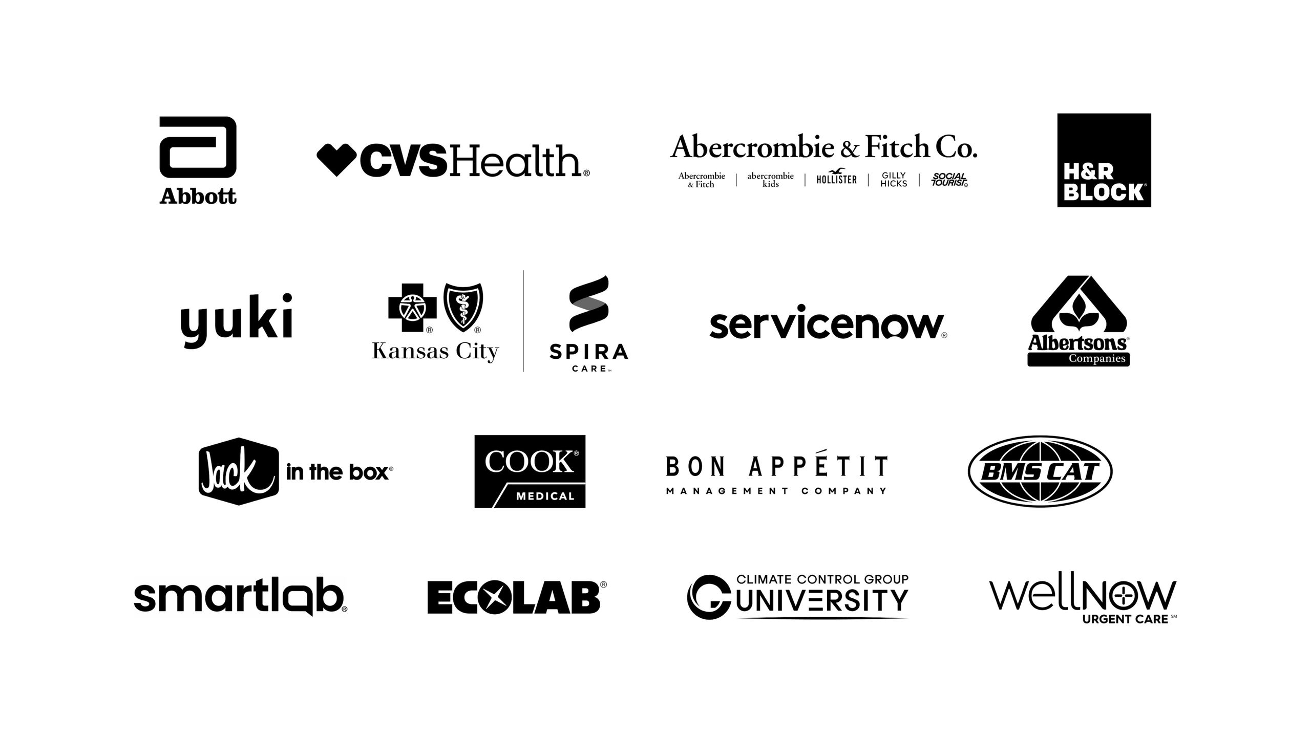 Some of the many customers I helped implement into Inkling.