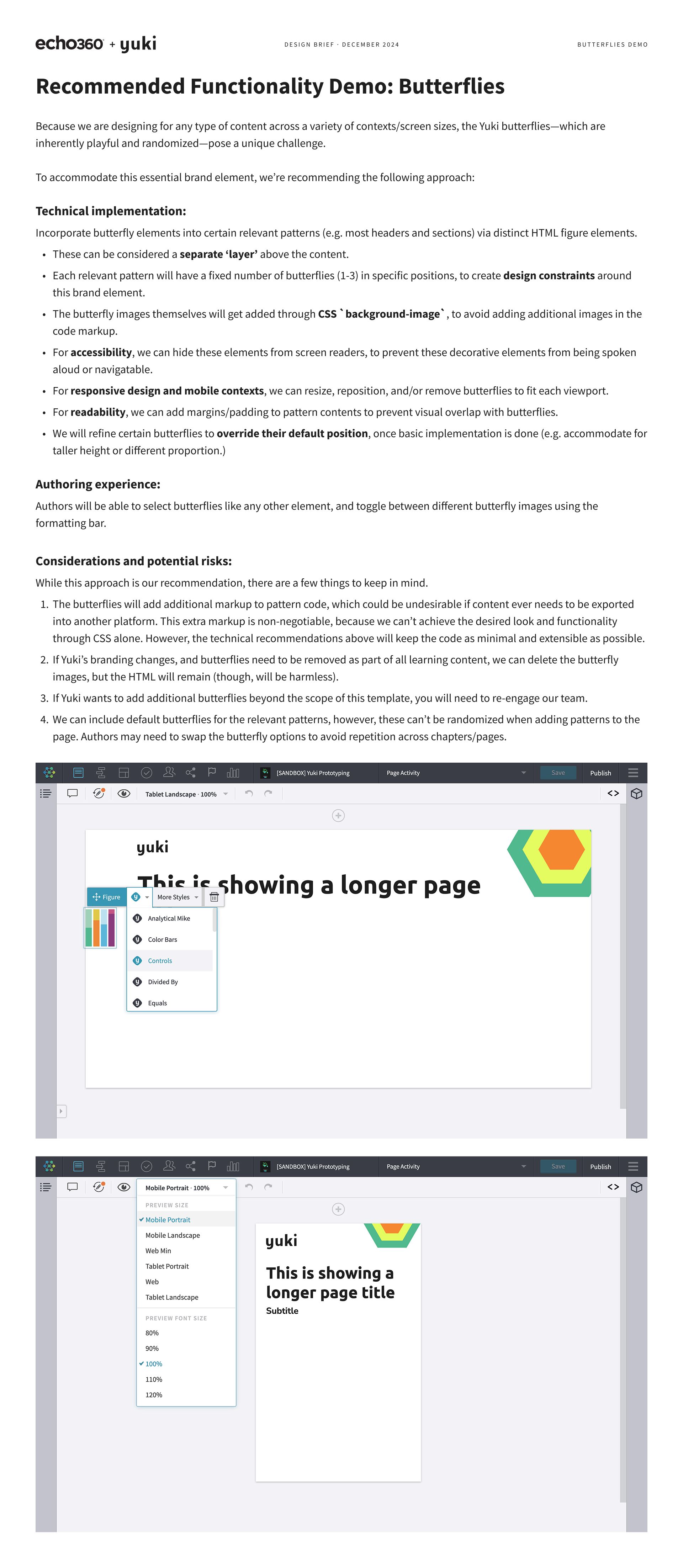 Yuki butterflies development proposal