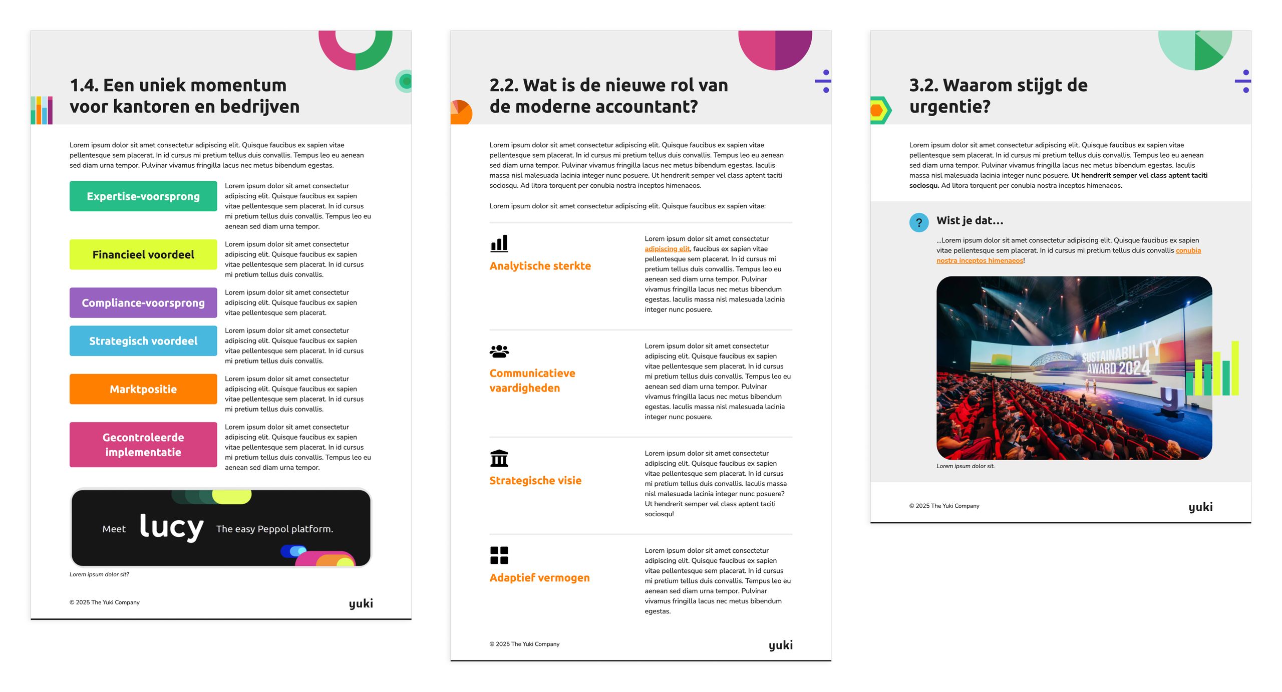 Sample pages from Yuki’s ebook showing the dynamic butterflies in use